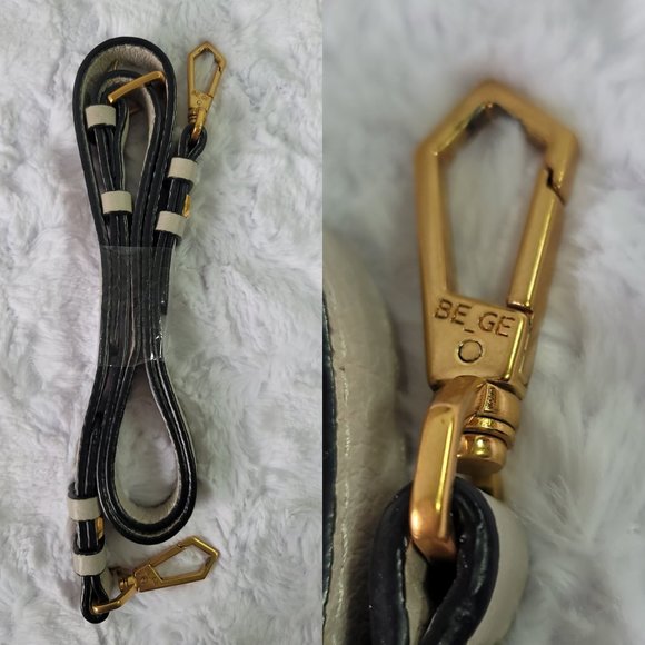 BE_GE COUTURE Korea Grey Two Way Pebbled Leather Bag - Picture 12 of 17